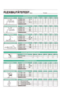 Flexibilitätstest Vorderseite