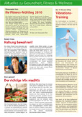 fitnews, Innenseite 1