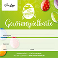 Gewinnspielkarte Vorderseite