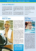fitnews, Innenseite 1