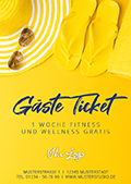 Gäste-Ticket, Vorderseite