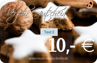 Verzehrgutschein Vorderseite