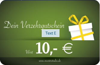 Verzehrgutschein Vorderseite