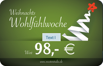 WohlfÃ¼hlgutschein Vorderseite