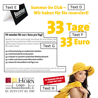 Mailing-Karte, RÃ¼ckseite