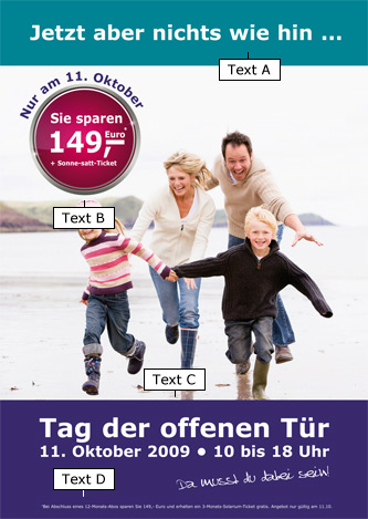 Tag der offenen TÃ¼r - Flyer, A5 Vorderseite