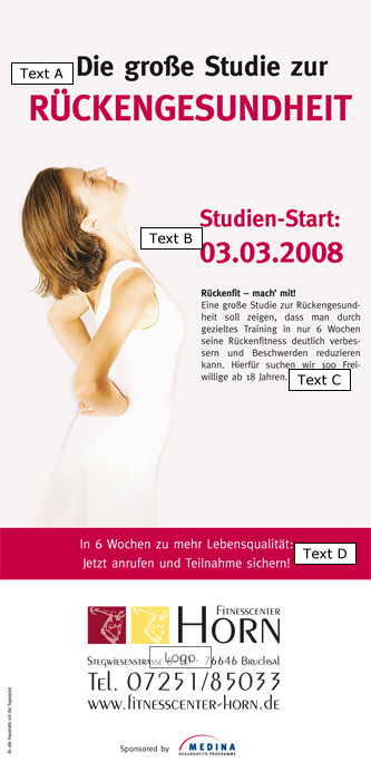 XXL Karte, Vorderseite